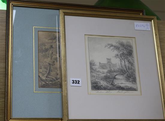 Cecilia Markham Roxburghshire Abbey largest 6.5 x 9.75in.